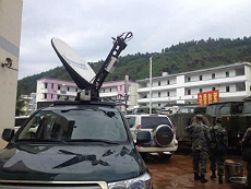 C-COM uplink transmission auto-deploy antenna in China.