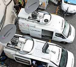 Globecast provided SNG satellite trucks at the EURO 2016 tournament in France.