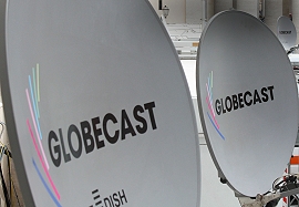 Globecast satellite uplink antenna