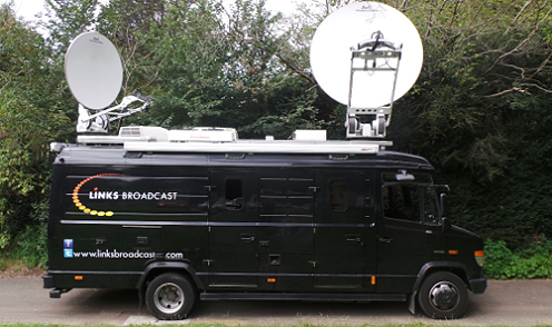 Links Broadcast offers SNG satellite trucks for hire in London and the UK.