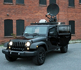 LiveU offers a hybrid SNG satellite truck.