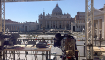 EBU stand-up position overlooking the Vatican.