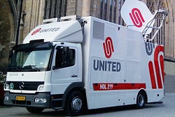 United supply OBvans and SNG satellite trucks in Holland.