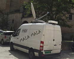 Mala Mala Productions new SNG uplink vehicle based in Madrid, Spain