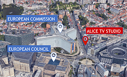 ALICE: live TV broadcast studio in Brussels.