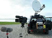 BNN supplies IP SNG satellite truck in Scotland with camera crews.