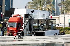 Live broadcast mobile studio services in Doha, Qatar.