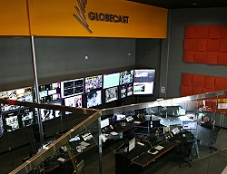 Globecast demonstrates Live Remote Production service.