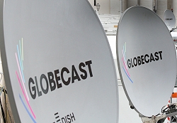 Globecast satellite antennas.