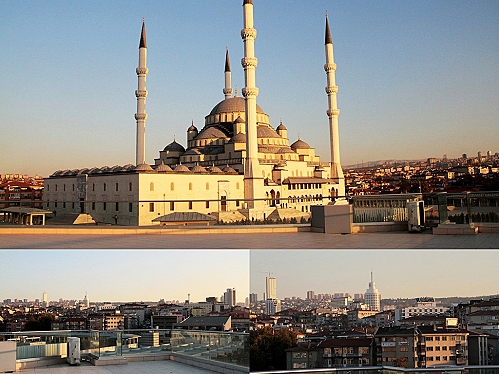 IHA's live rooftop broadcast position in Ankara.