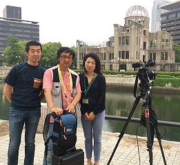 ITM provided live services to foreign broadcasters at Hiroshima.