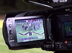 JVC introduces two camcorders that support graphics overlay.