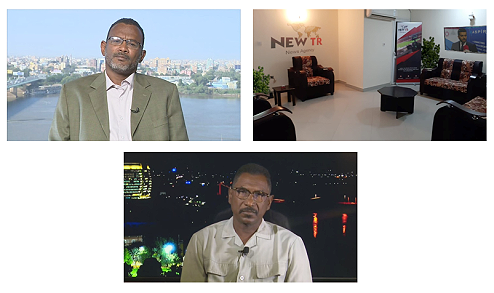 Khartoum Sudan: live TV broadcast studio production and transmission.