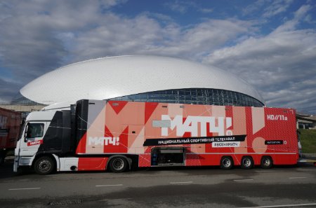 Match TV Russia: HD DSNG broadcast trucks in Moscow and St.Petersburg.