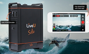 LiveU Solo video uplink live streaming solution.