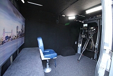 Mobile TV studio.