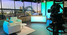 Telstra provides live broadcast studios in Sydney.