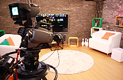 Dubai: live broadcast television studio.