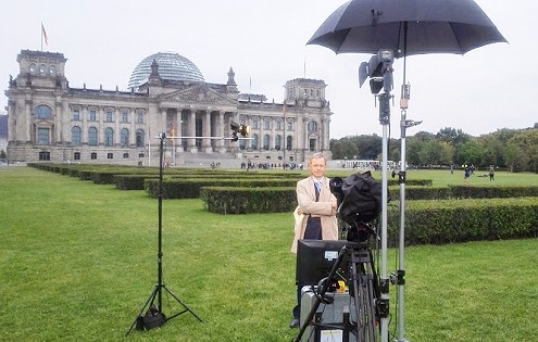 LiveU streaming and KA-sat transmission in Berlin and Germany.